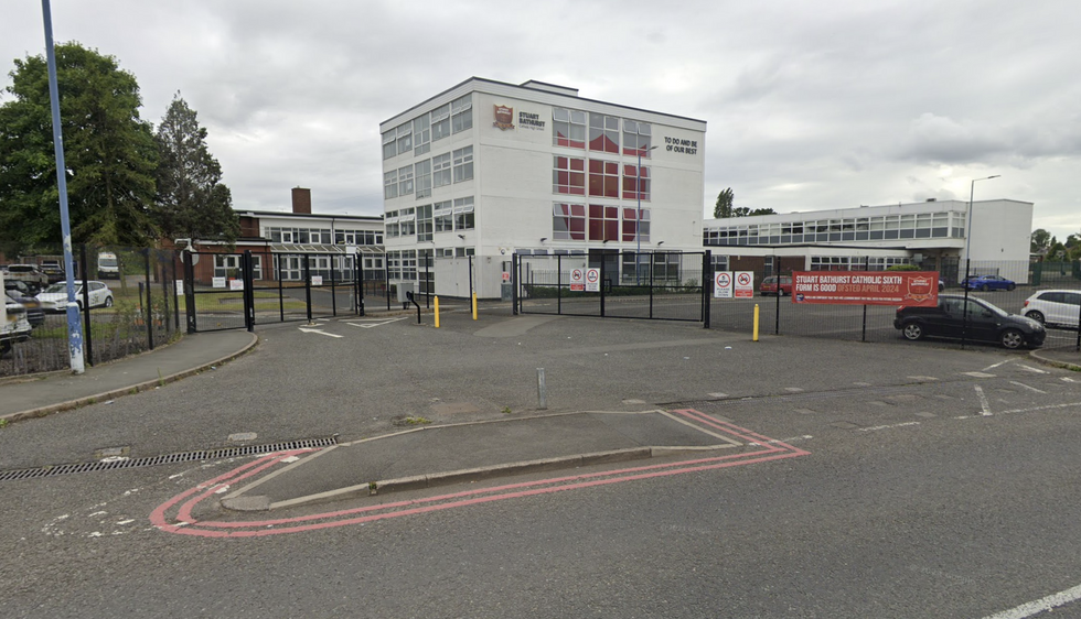 \u200bStuart Bathurst Catholic High School in Wood Green Road, Wednesdbury