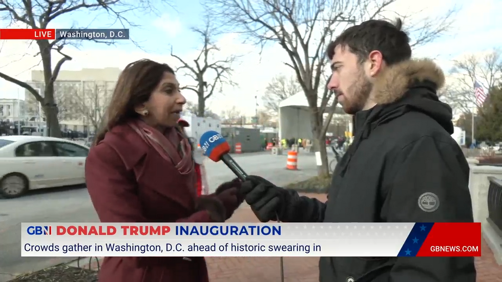 \u200bSuella Braverman spoke to Steven Edginton in Washington DC