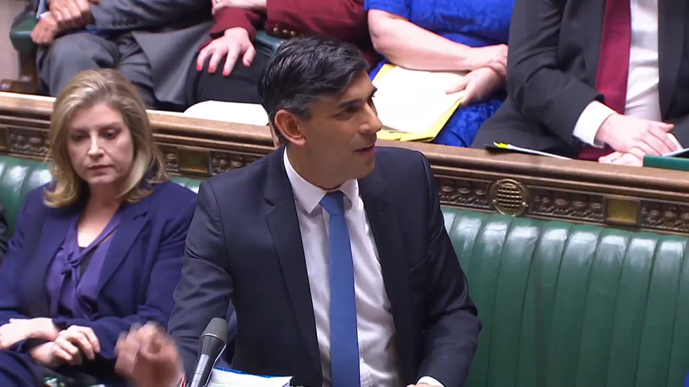 \u200bSunak in the House of Commons