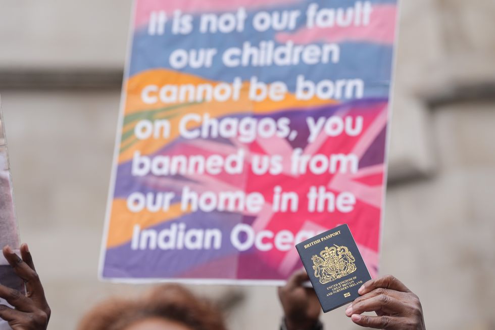 \u200bSupporters outside the High Court in central Londo