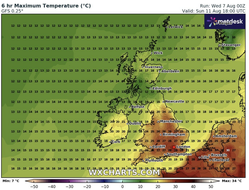 \u200bTemperatures are set to rise this weekend