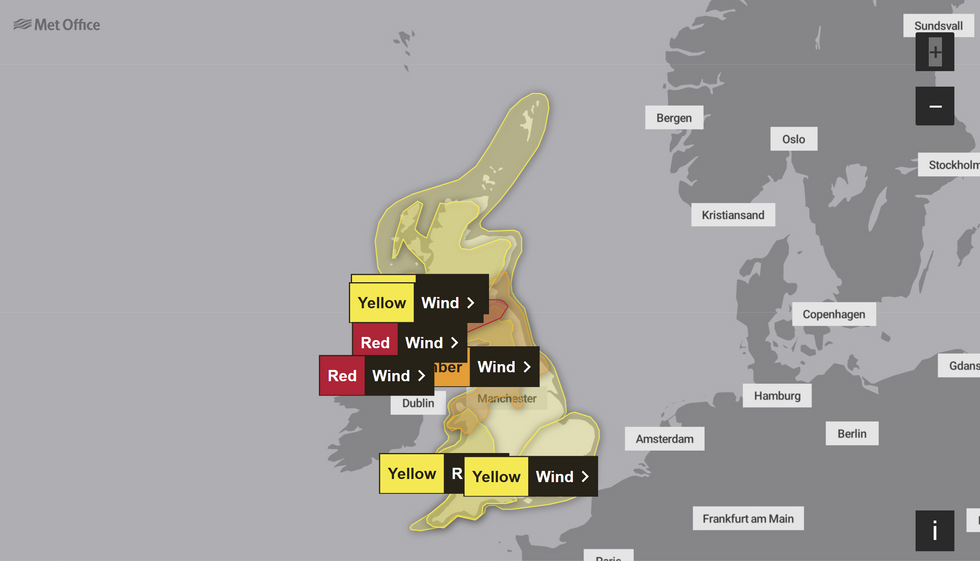 \u200bThe alert has been expanded to include Scotland