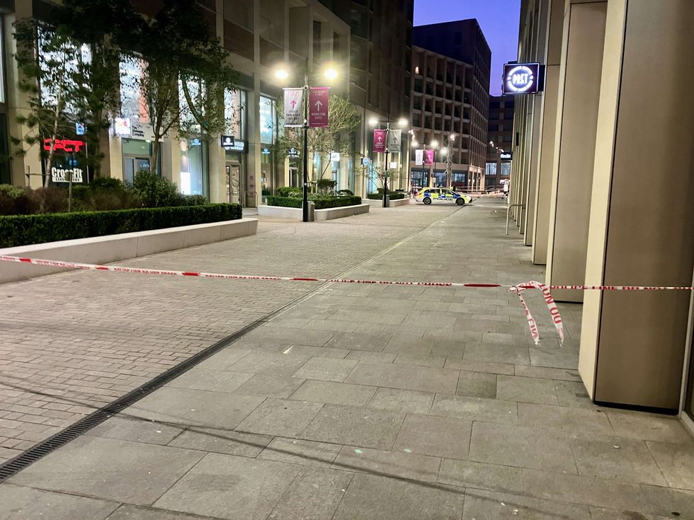 \u200bThe area around Canning Town remains cordened off