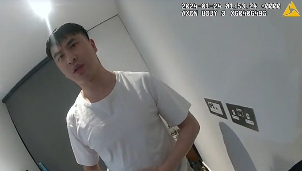 \u200bThe arrest of Zhenhao Zou by Met Police officers