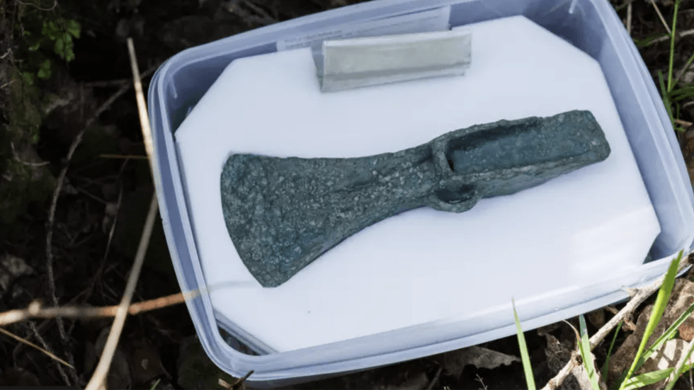 \u200bThe axe is now housed at The Dean Heritage Centre near Soudley for public viewing