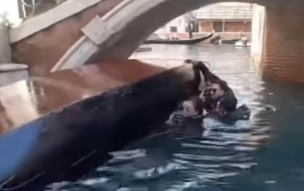 \u200bThe boat tipped over