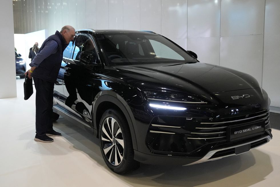 \u200bThe BYD Seal U DM-i hybrid at Everything Electric London