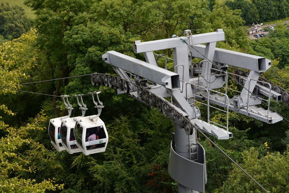 \u200bThe cable cars leading up to the Heights of Abraham attraction