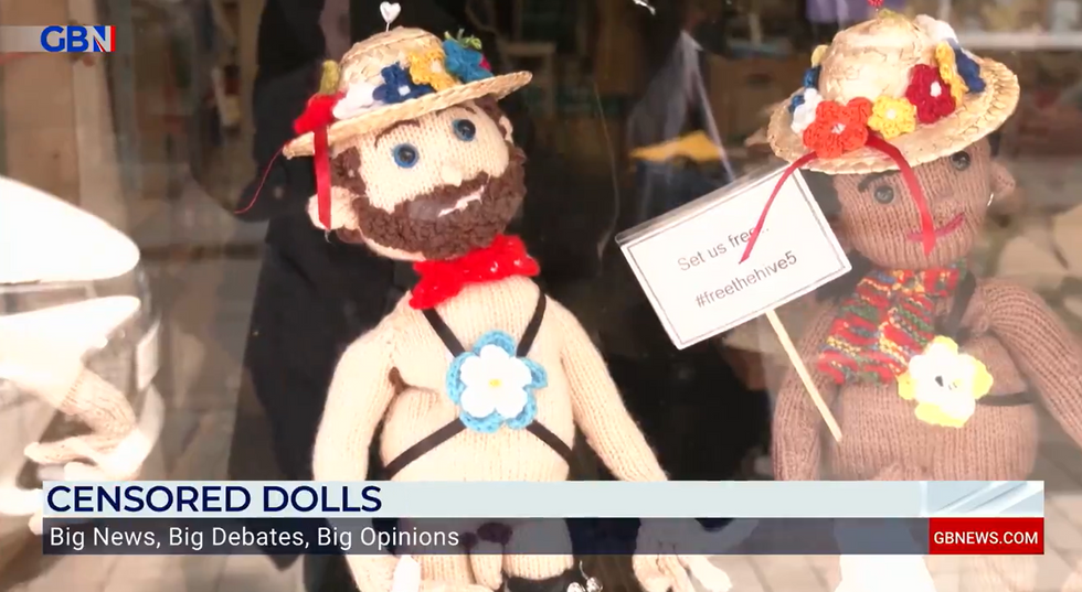\u200bThe cafe owner has since decided to cover up the dolls \u201cgenitals\u201d with small placards
