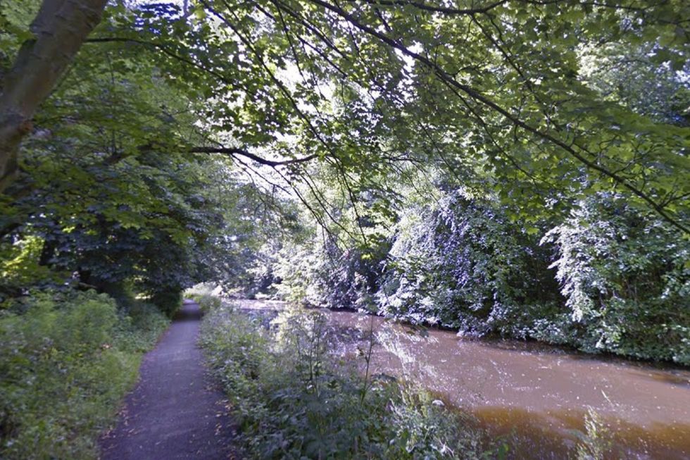 \u200bThe canal extends for a number of miles