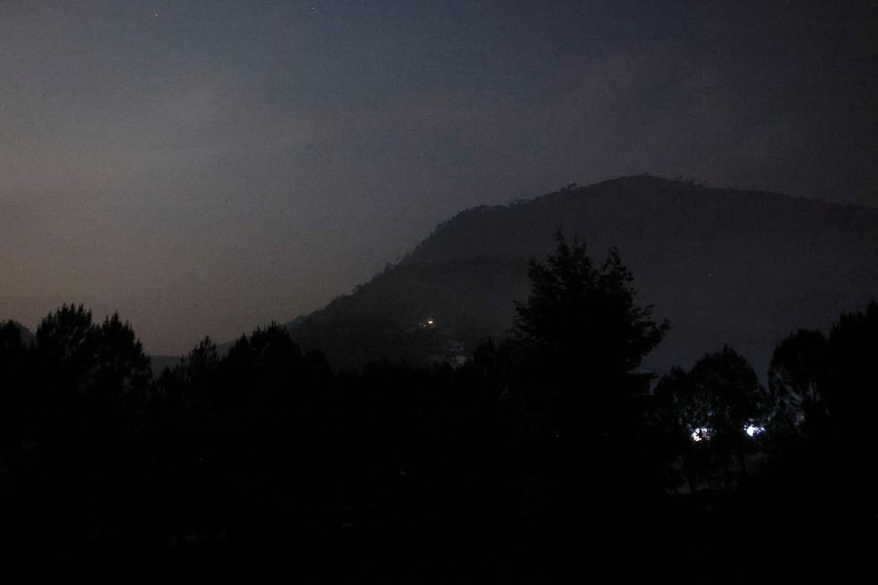 \u200bThe city of Muzaffarabad was plunged into darkness following a blackout