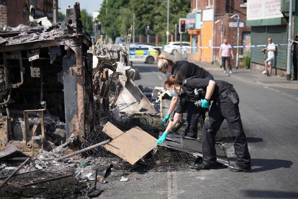 \u200bThe cleanup in Harehills after scenes of rioting