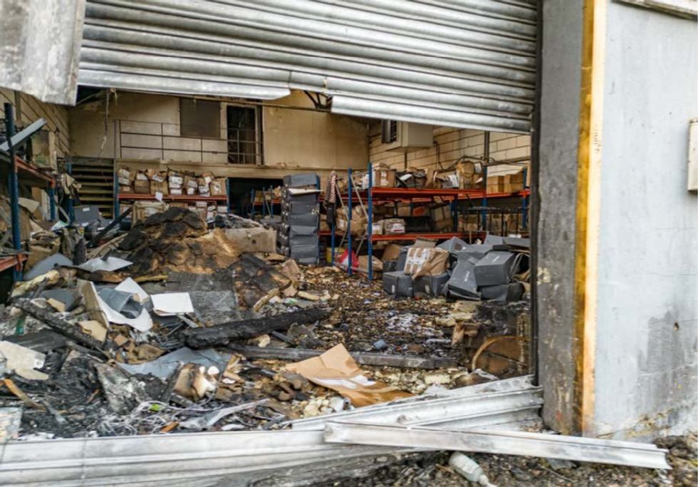 \u200bThe damage from the attack is believed to be worth \u00a31million