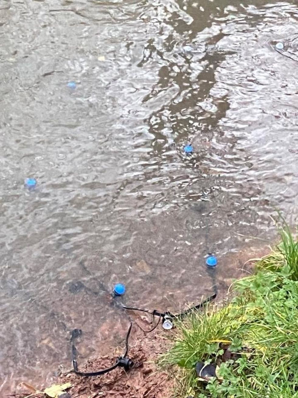 \u200bThe decorations were retrieved from the water by concerned locals