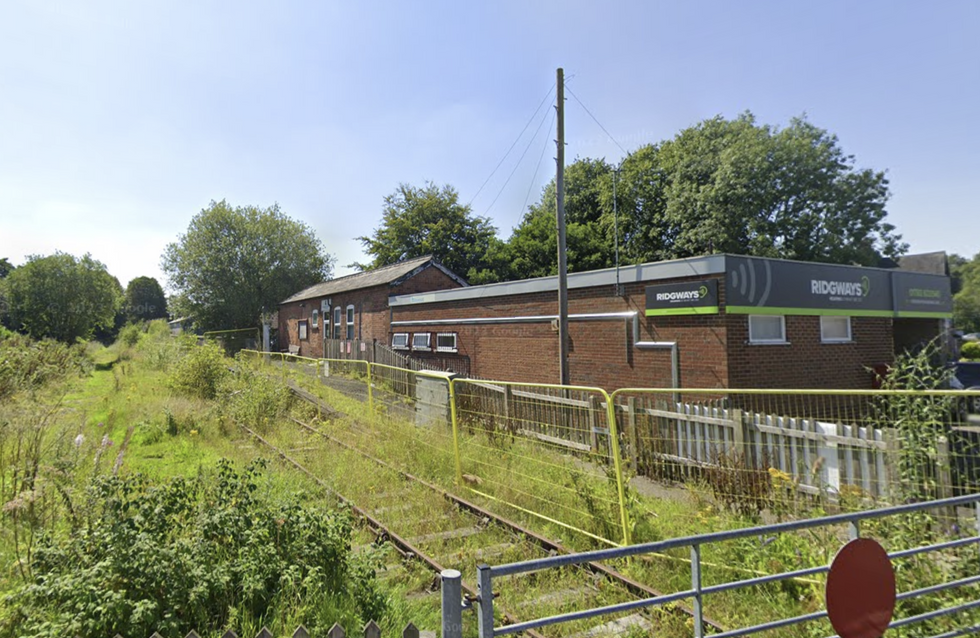 \u200bThe disused railway station at Endon