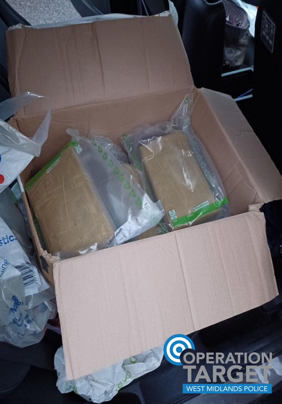 \u200bThe drugs seized from her car at the Staffordshire services