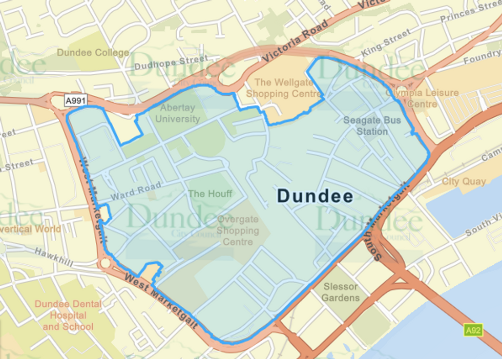 \u200bThe Dundee LEZ boundary map