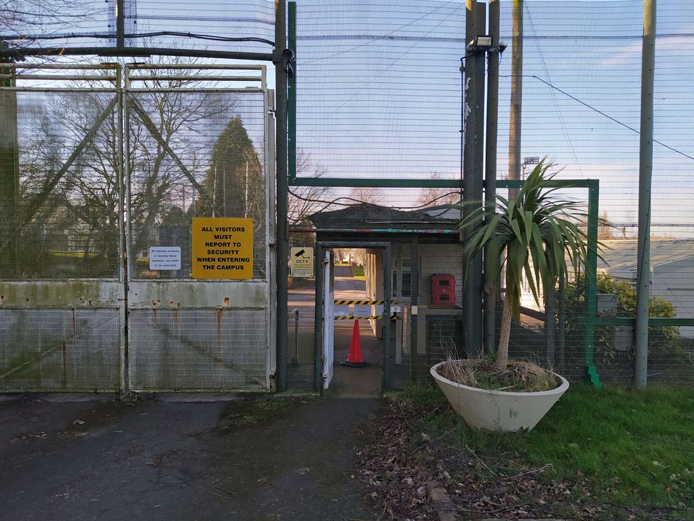 \u200bThe entrance to the former RAF site
