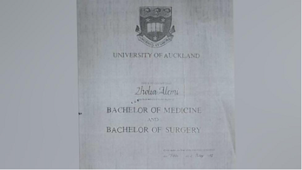 \u200bThe fake document forged by Alemi
