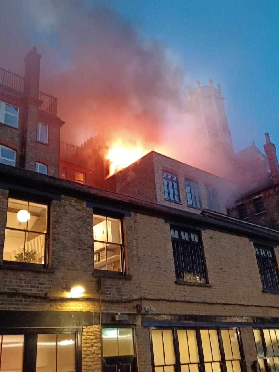 \u200bTHe fire broke out at the luxury hotel