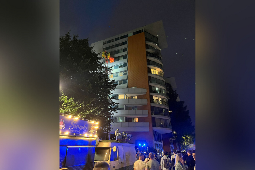 \u200bThe fire broke out in the block in central London
