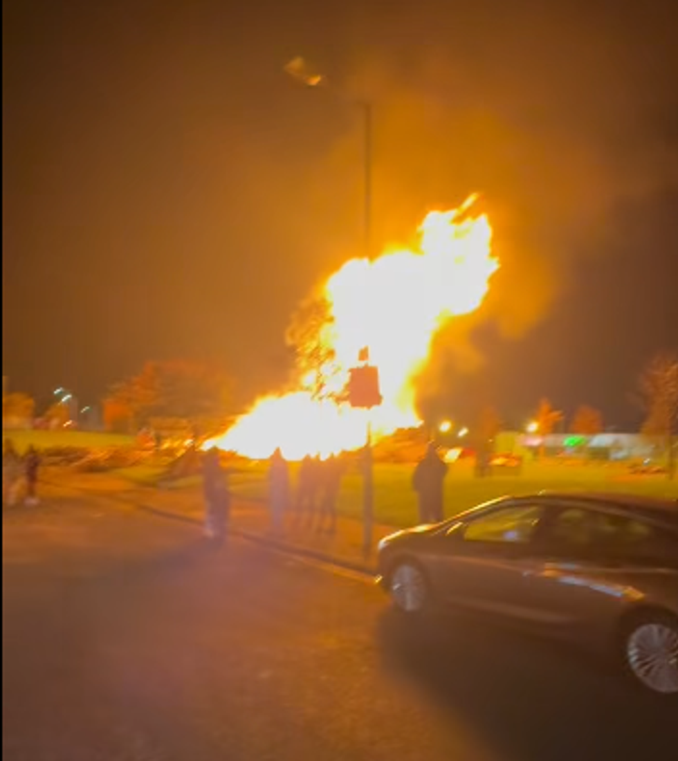 \u200bThe fire was set alight despite the council not giving permission