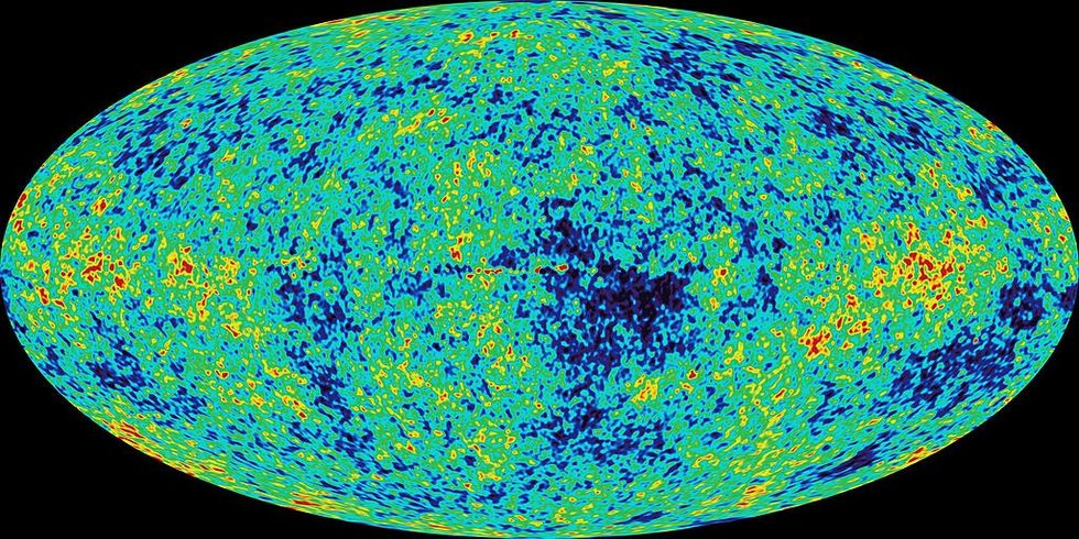 \u200bThe first all-sky microwave image of the universe soon after the Big Bang