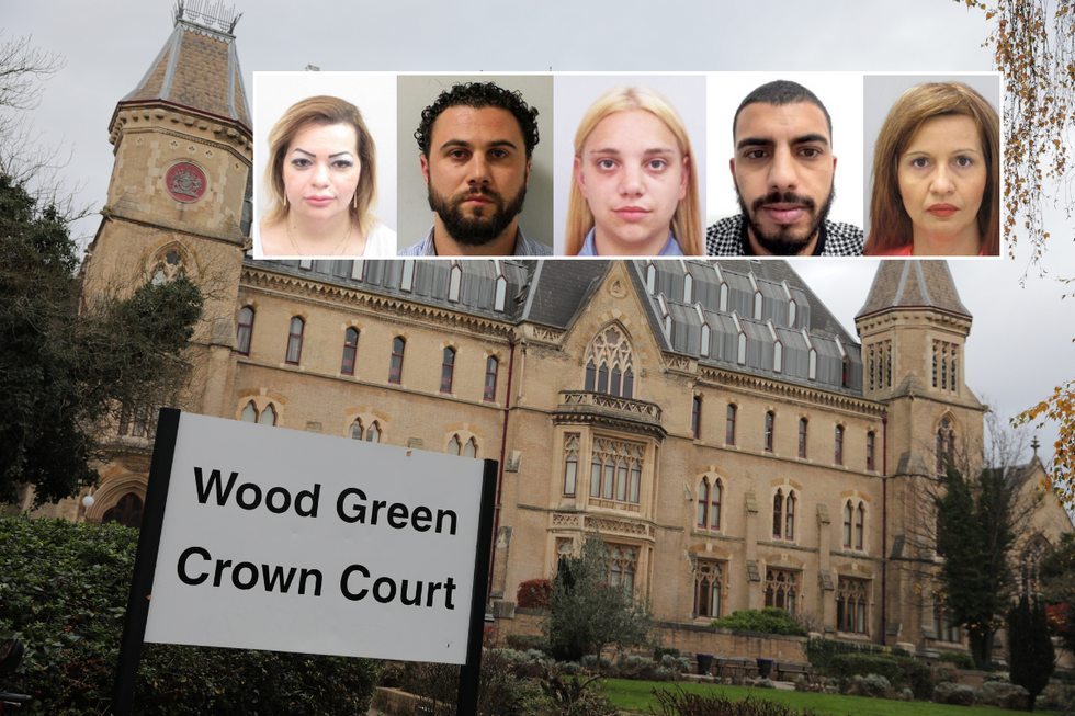 \u200bThe five were jailed after pleading guilty at Wood Green Crown Court