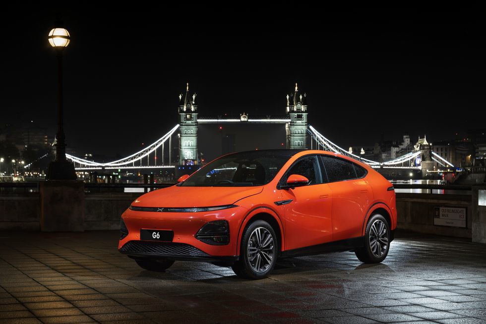 \u200bThe flagship Xpeng G6 electric vehicle in London
