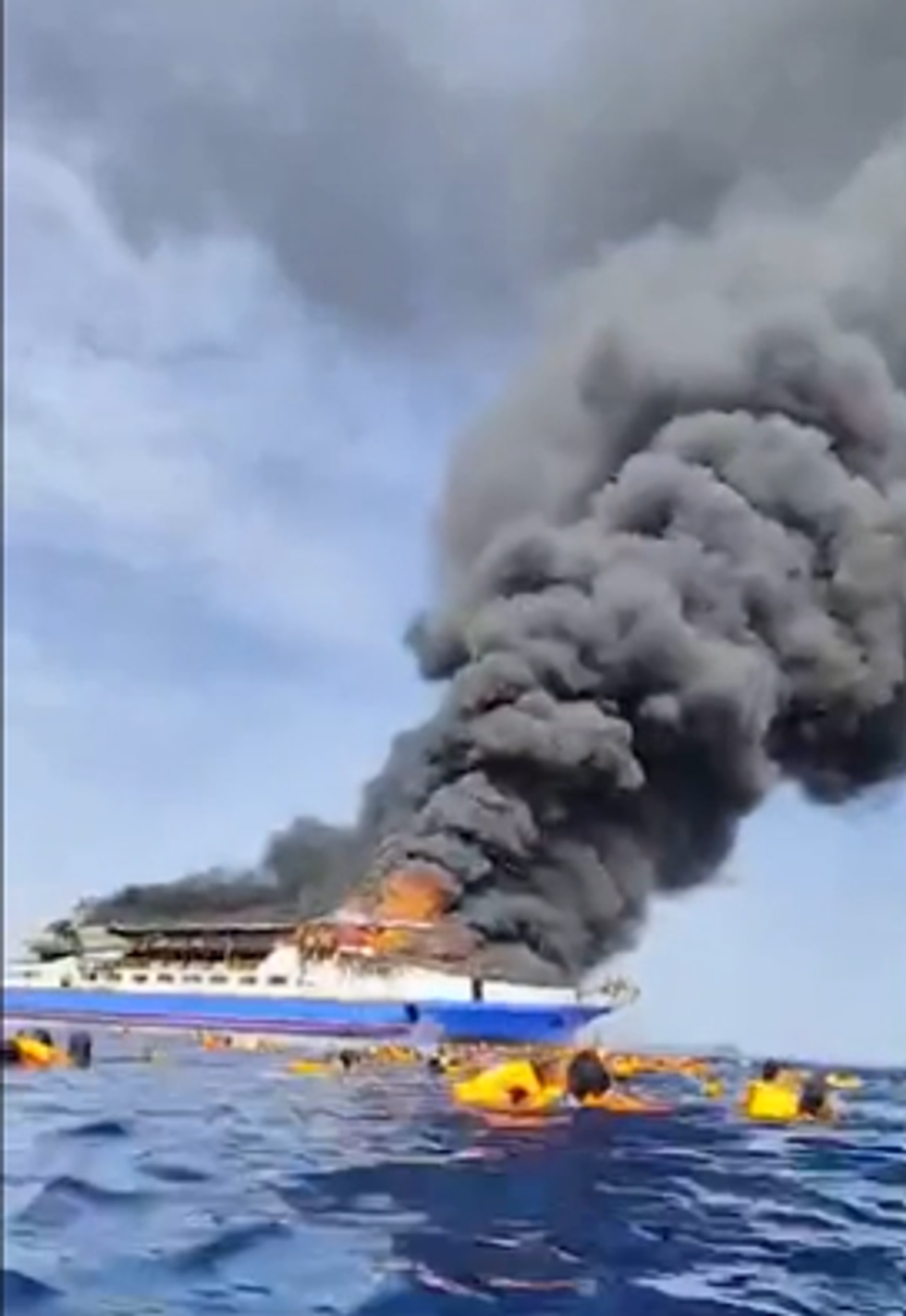 \u200bThe flames engulfed part of the sky black