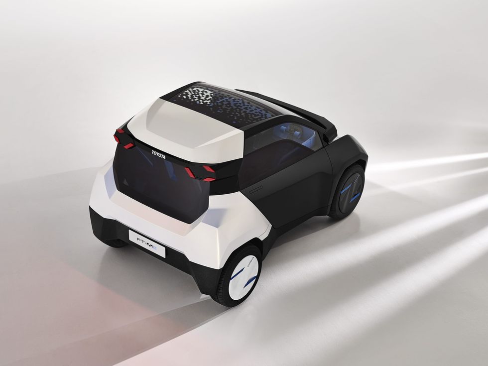 \u200bThe FT-Me has a solar panel roof that could add 30km of charge in a day