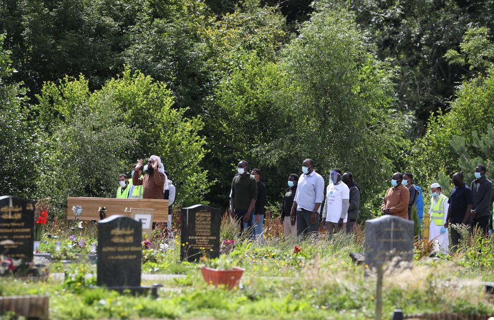 \u200bThe funeral of Badreddin Abadlla Adam, who stabbed six people in West George Street