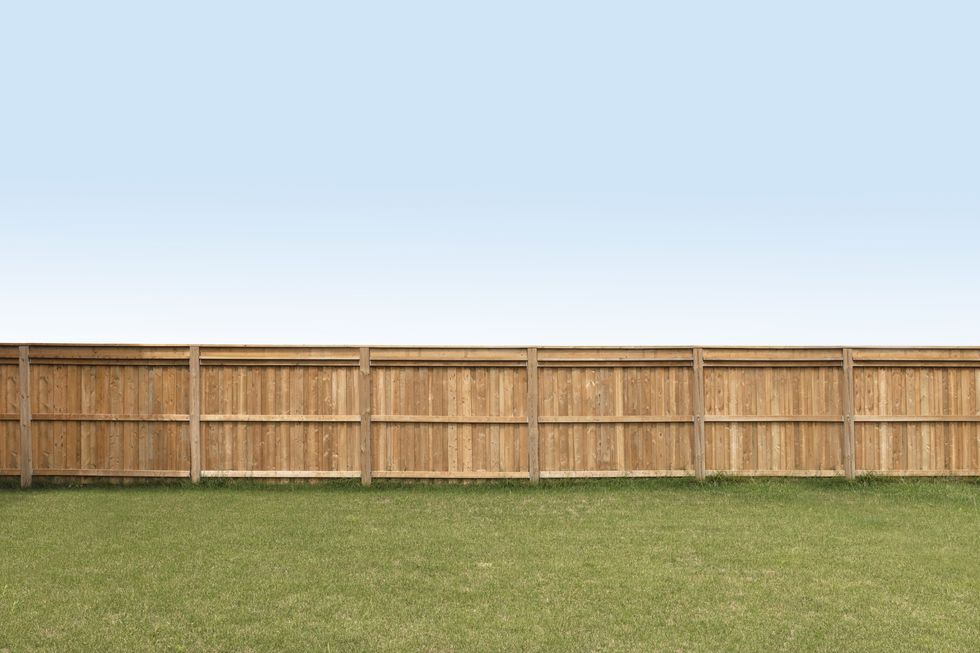 \u200bThe garden fence caused controversy (file pic)