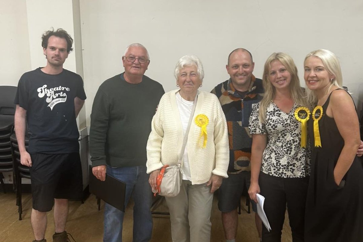 \u200bThe Gower Liberal Democrat team celebrated the win