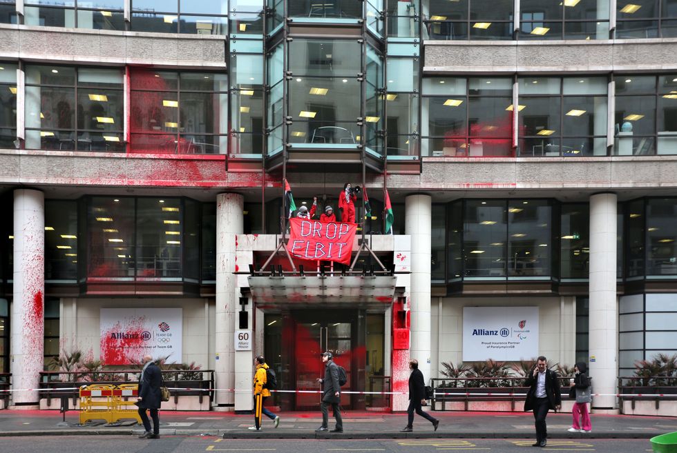 \u200bThe group has targeted the company's London office