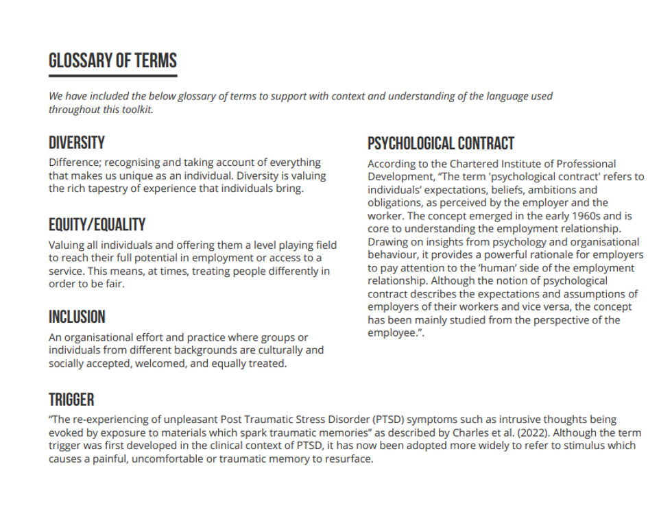 \u200bThe guidance provides a glossary of terms