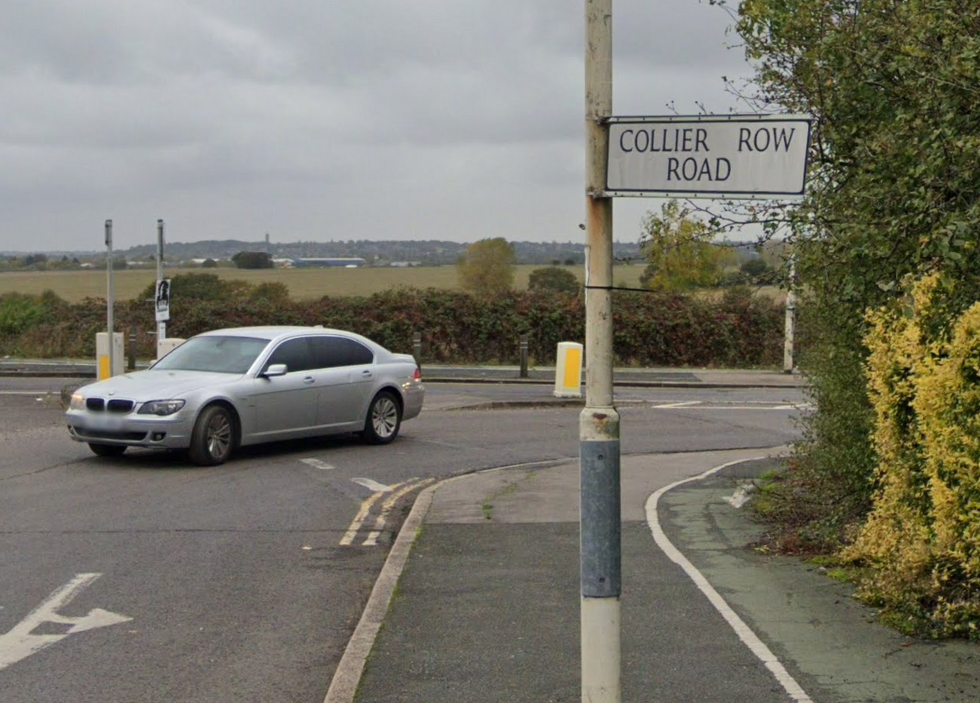 \u200bThe incident occurred on Collier Row Road
