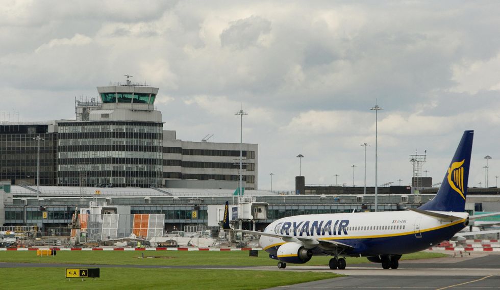 \u200bThe incident took place on a Ryanair flight from Manchester (file pic)