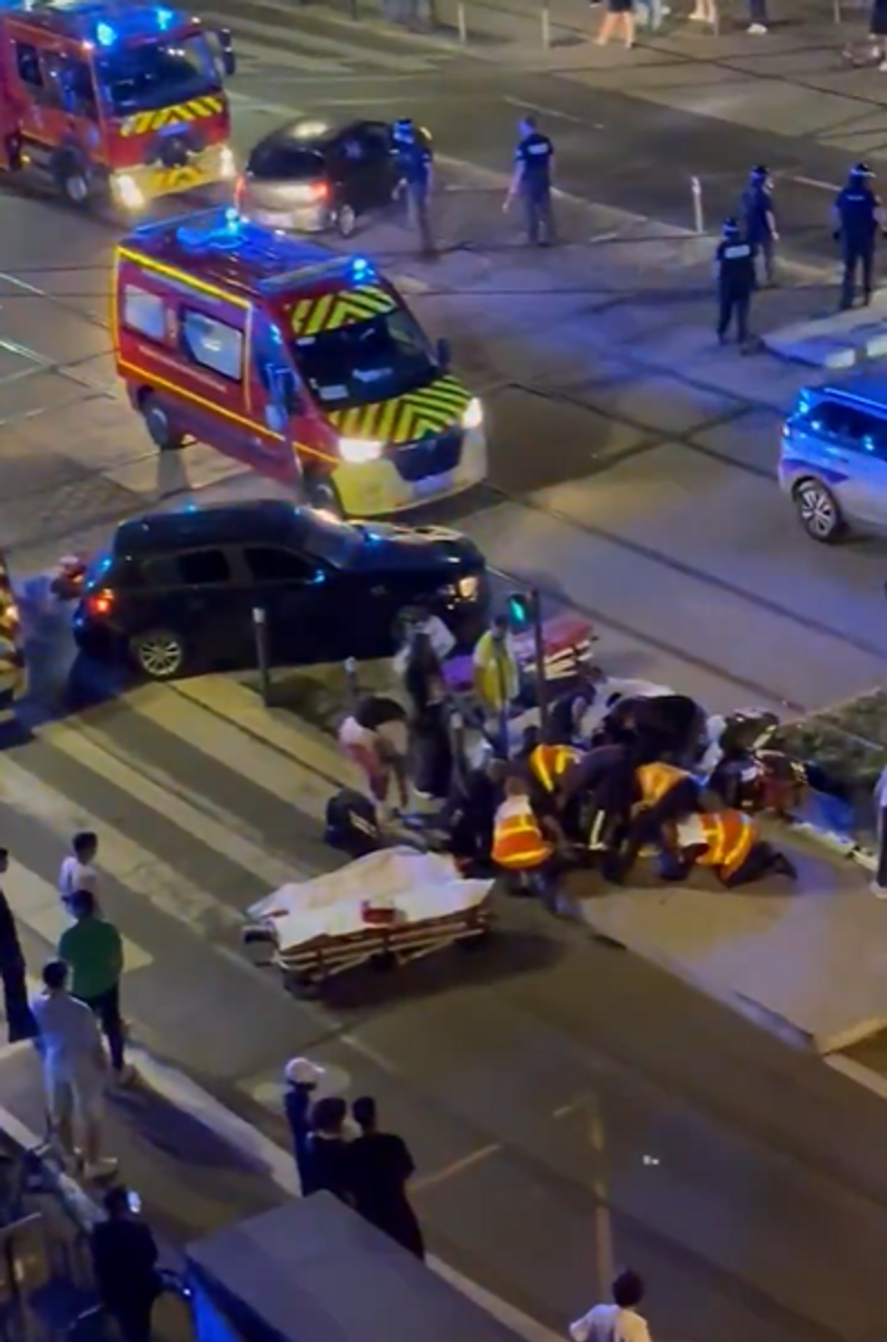 \u200bThe incident unfolded at Cours Jean-Jaur\u00e9s in Grenoble, France