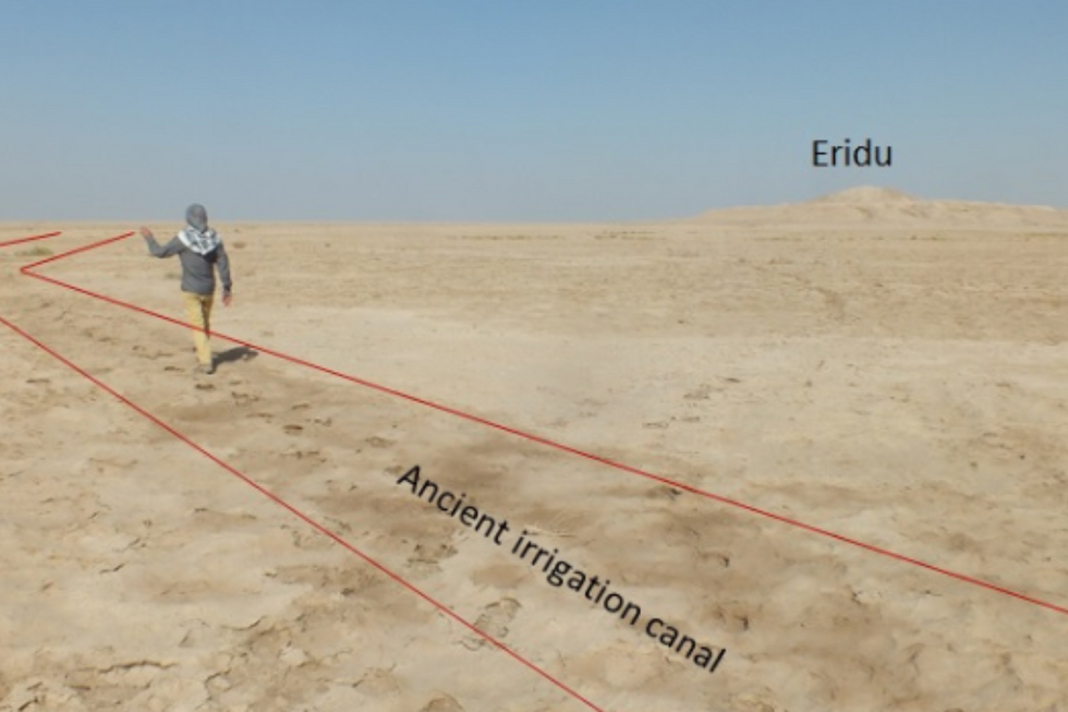 \u200bThe irrigation canal was found near Eridu