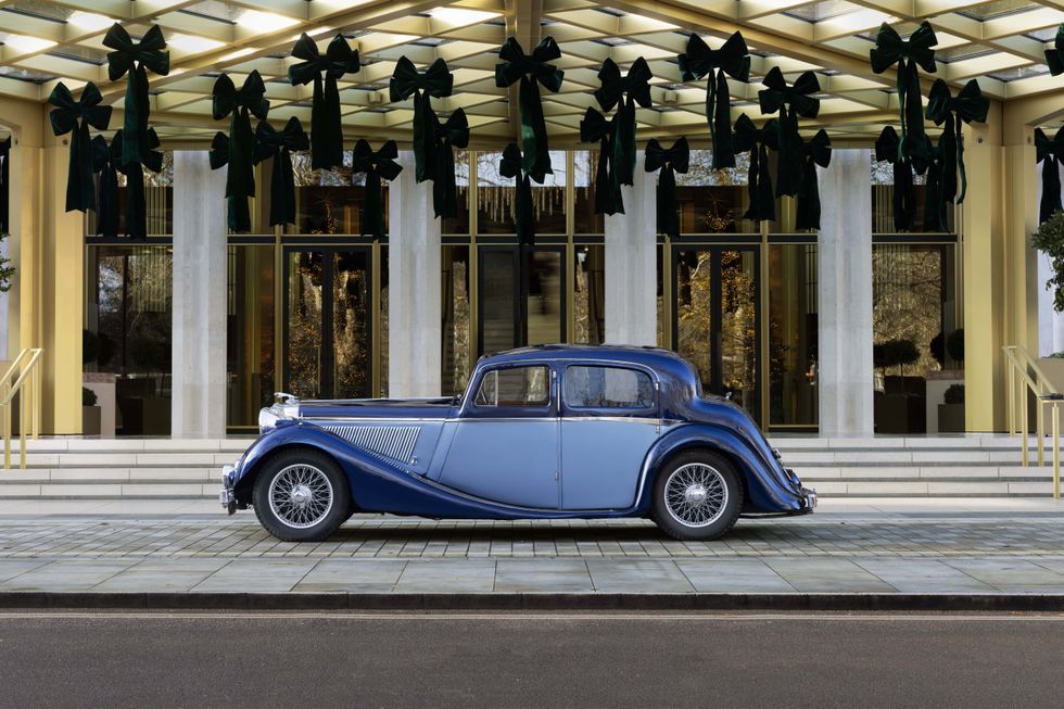 \u200bThe Jaguar SS was the brand's first production model, released in 1935