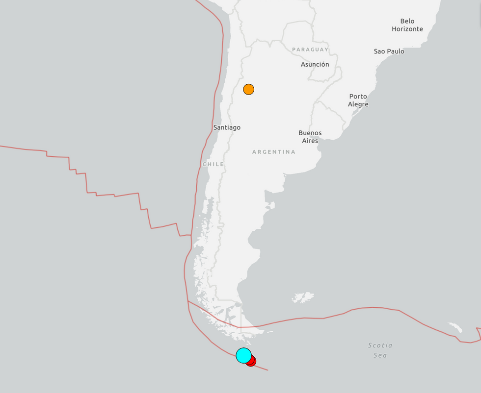 \u200bThe location of the earthquake