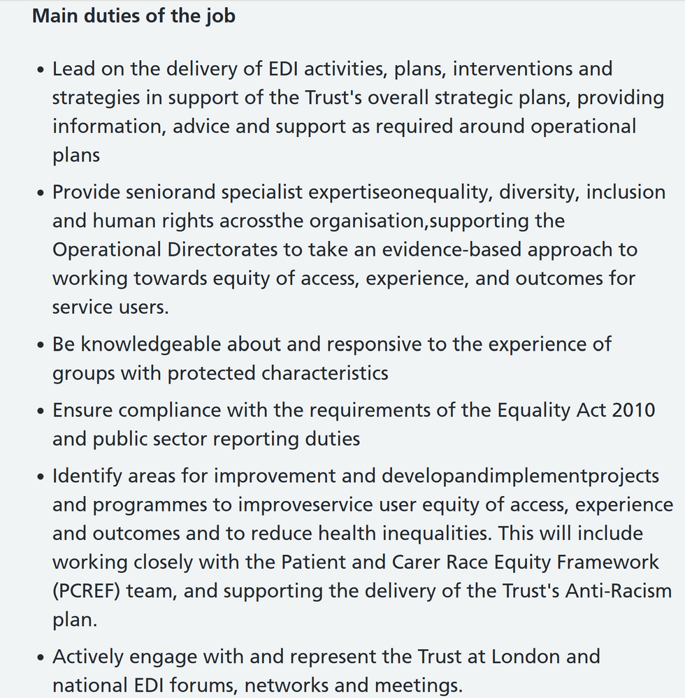 u200bThe Main duties of the Job