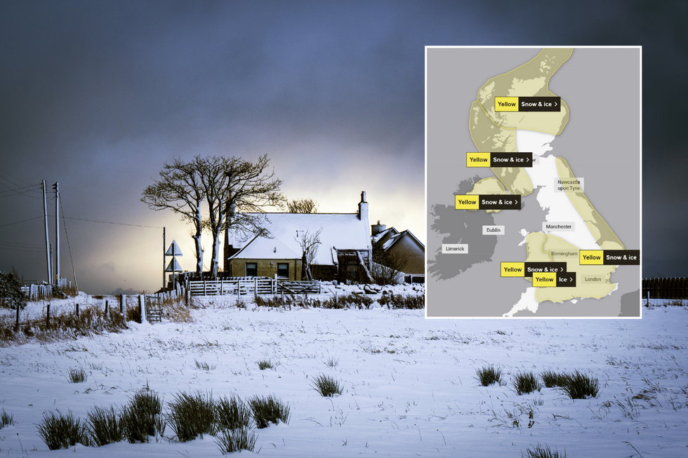 \u200bThe Met Office has issued fresh warnings for much of the UK