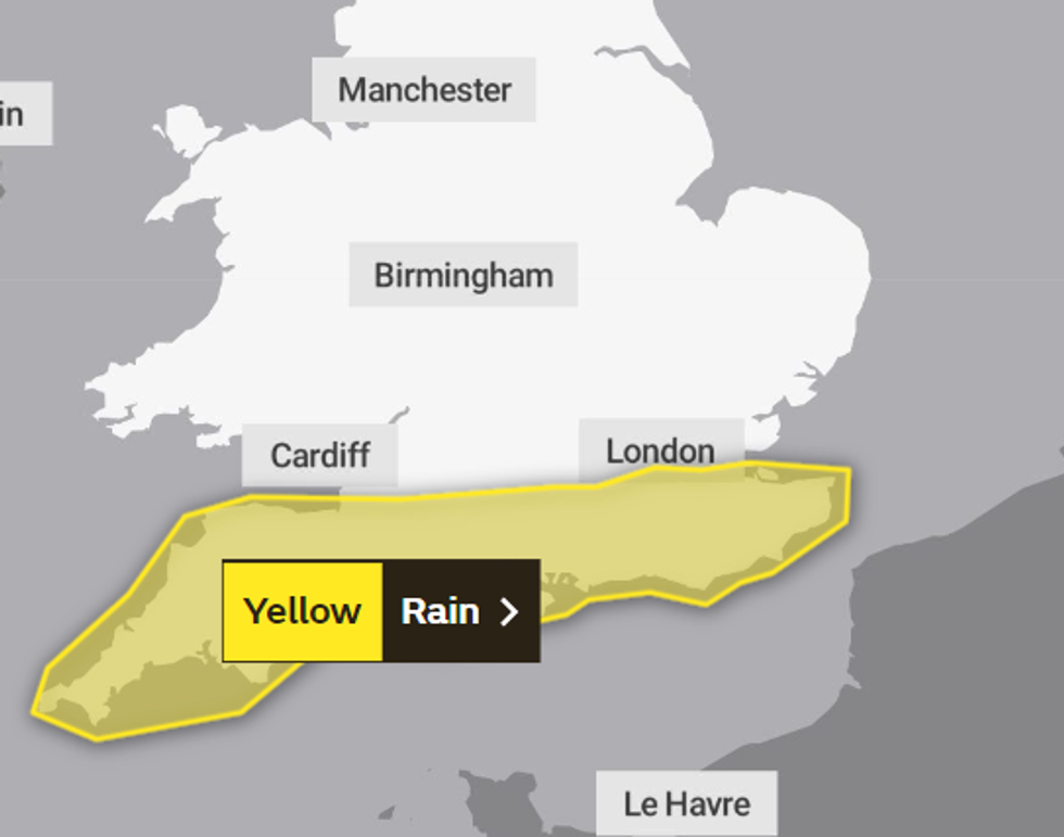 \u200bThe new yellow rain warning