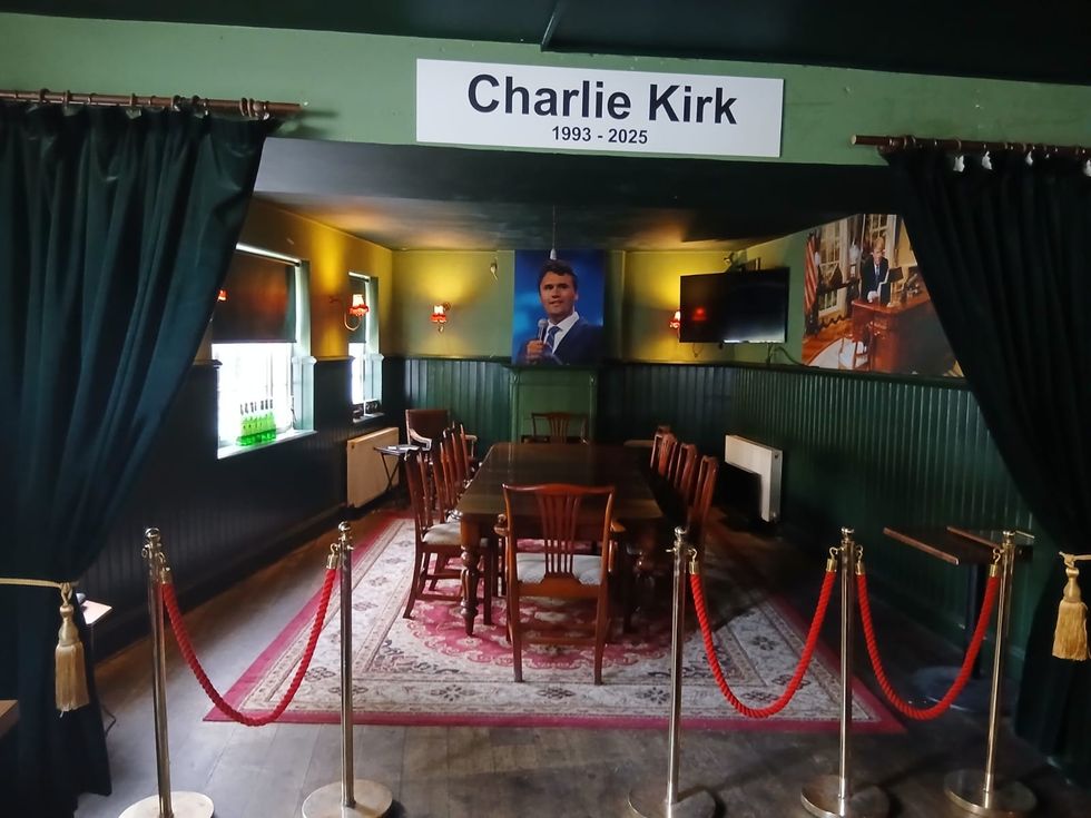 \u200bThe newly opened Charlie Kirk debate room