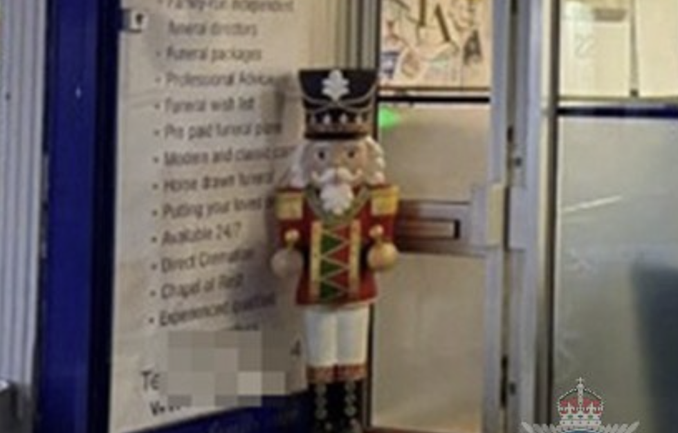 \u200bThe nutcracker statue was stolen from outside the shop