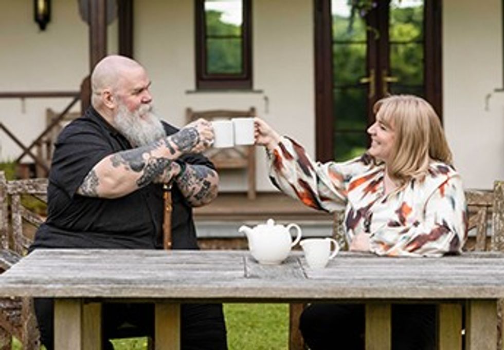 \u200bThe pair could not get back to sleep, so they drank multiple cups of tea
