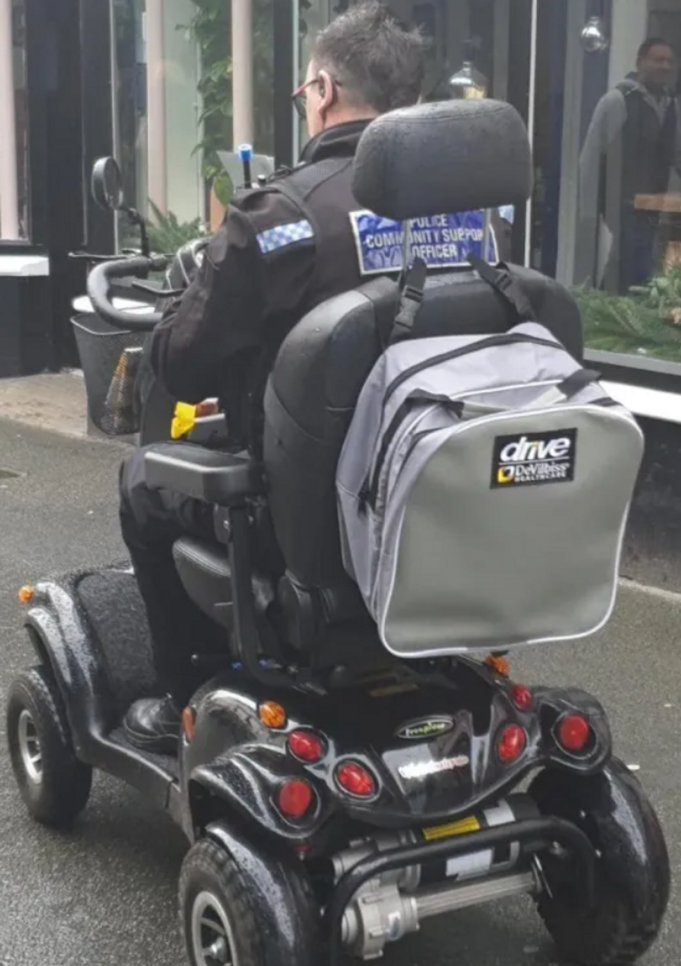 \u200bThe police later took the mobility scooter