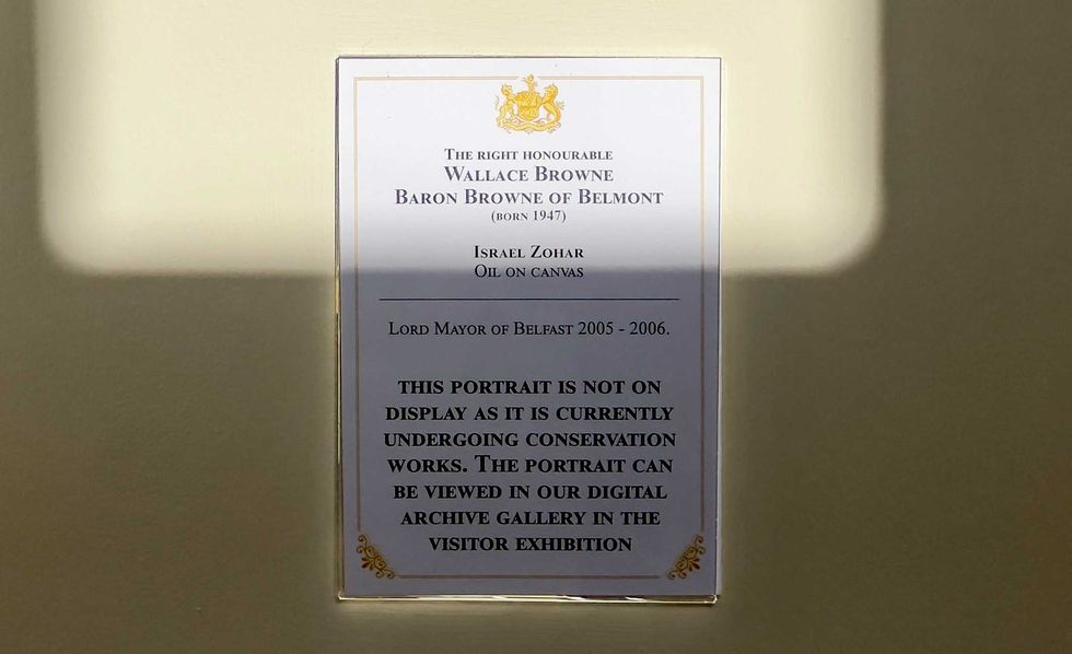 \u200bThe portrait had been removed from the gallery